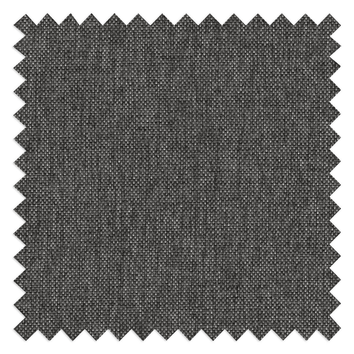 POLSTERHOCKER - Eichefarben/Dunkelgrau, Eichenholz/Textil (85/43/60cm) - home24