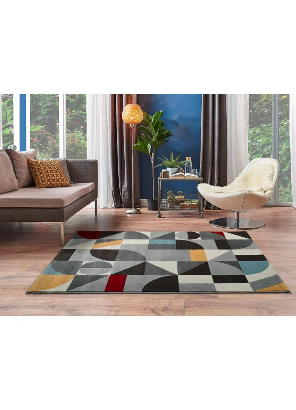 KURZFLORTEPPICH Mehrfarbig Delta 57/110 cm - Multicolor, Naturmaterialien/Textil (57/110cm) - Atticgo