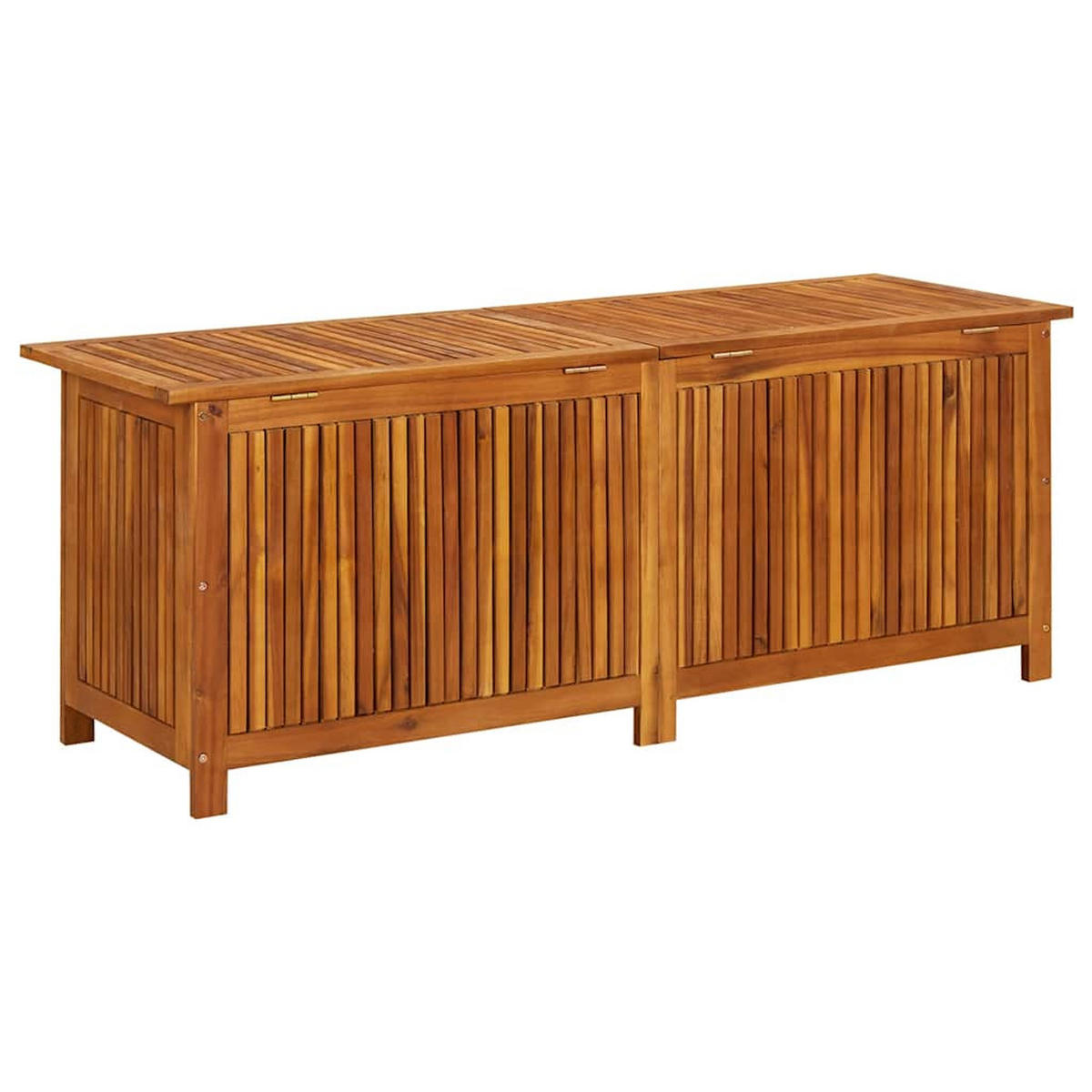GARTEN-AUFBEWAHRUNGSBOX 150/50/58 Cm Massivholz Akazie - Akaziefarben, Holz (150/58/50cm) - vidaXL