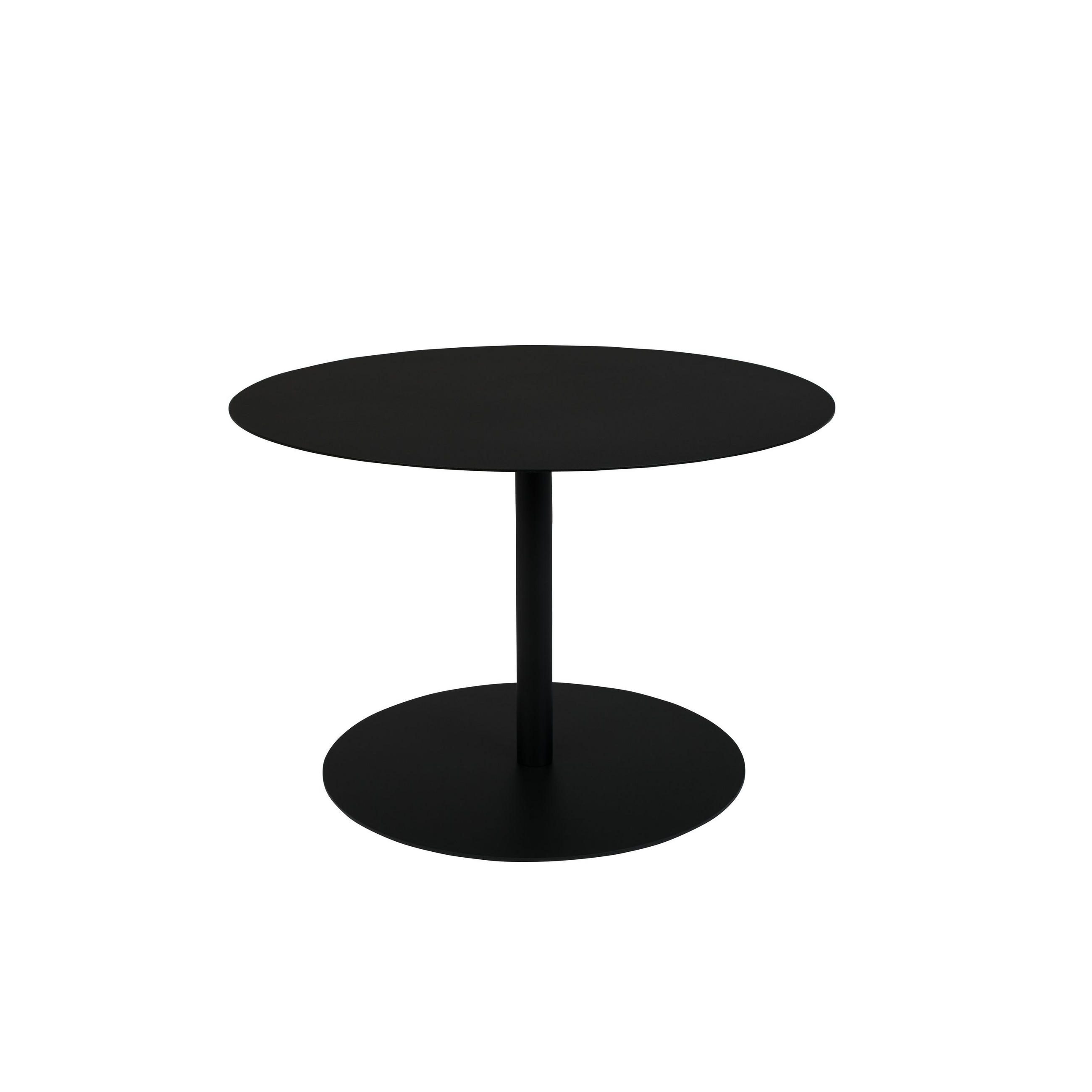 COUCHTISCH Snow Rund 60 cm Schwarz - Schwarz, Metall (60/60/40cm) - Zuiver