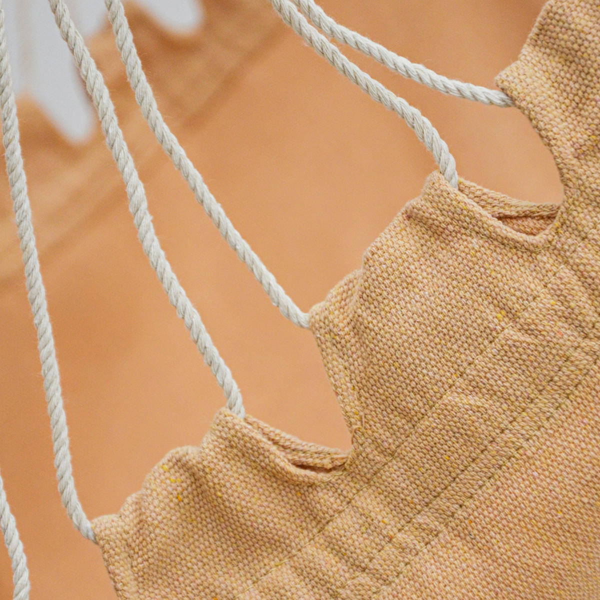 XL HÄNGESESSEL 155/125 cm Belastbar bis 100kg Koralle - Beige, Textil (125/140/155cm) - Amanka