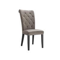 POLSTERSTUHL Christina, Holzfarbe: Schwarz - Schwarz/Grau, Holz/Textil (47/103/68cm) - MIRJAN24