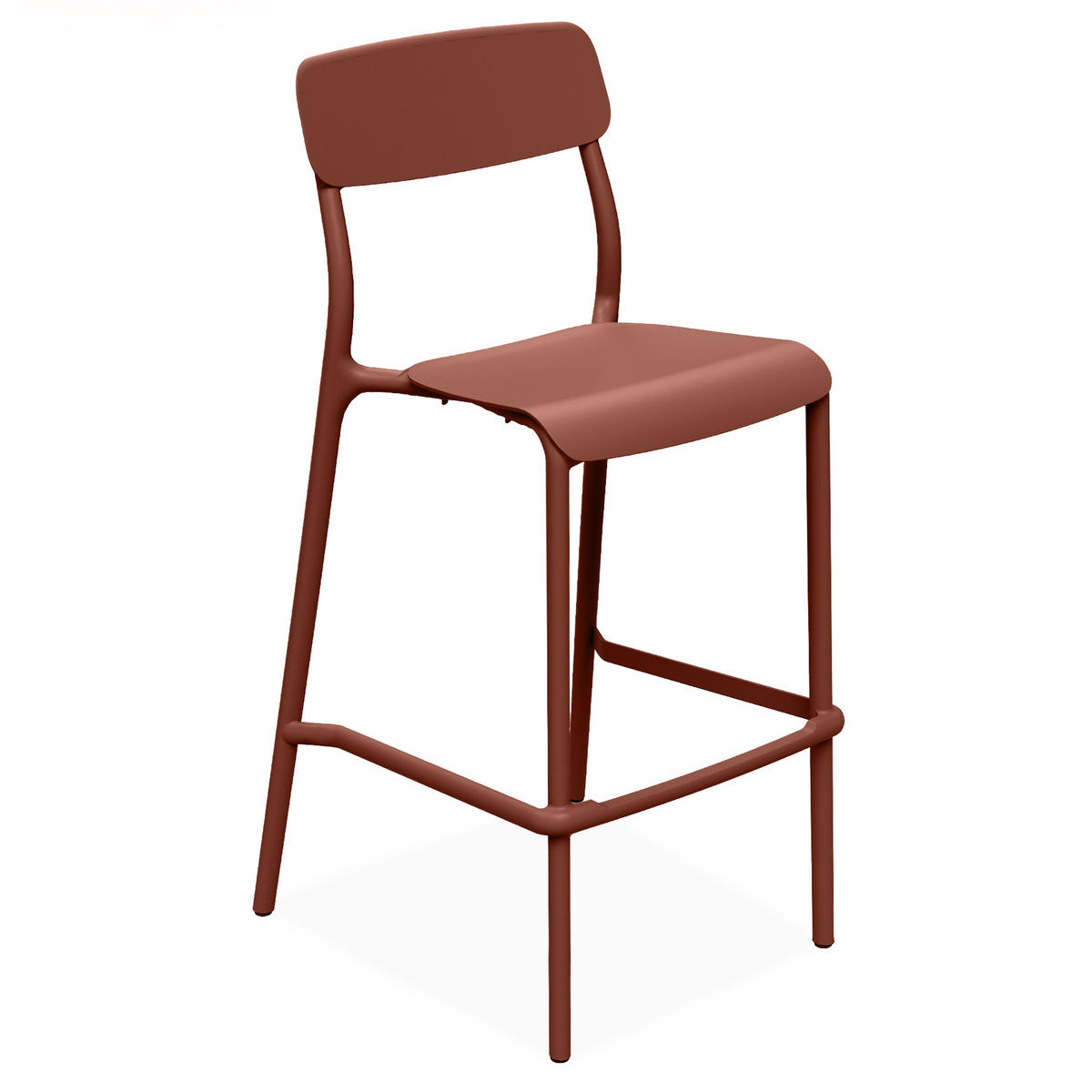 GARTENHOCKER GALIO, Hochhocker, 2-er Set - Orange, Kunststoff (52/107.5/54.5cm) - KONSIMO®