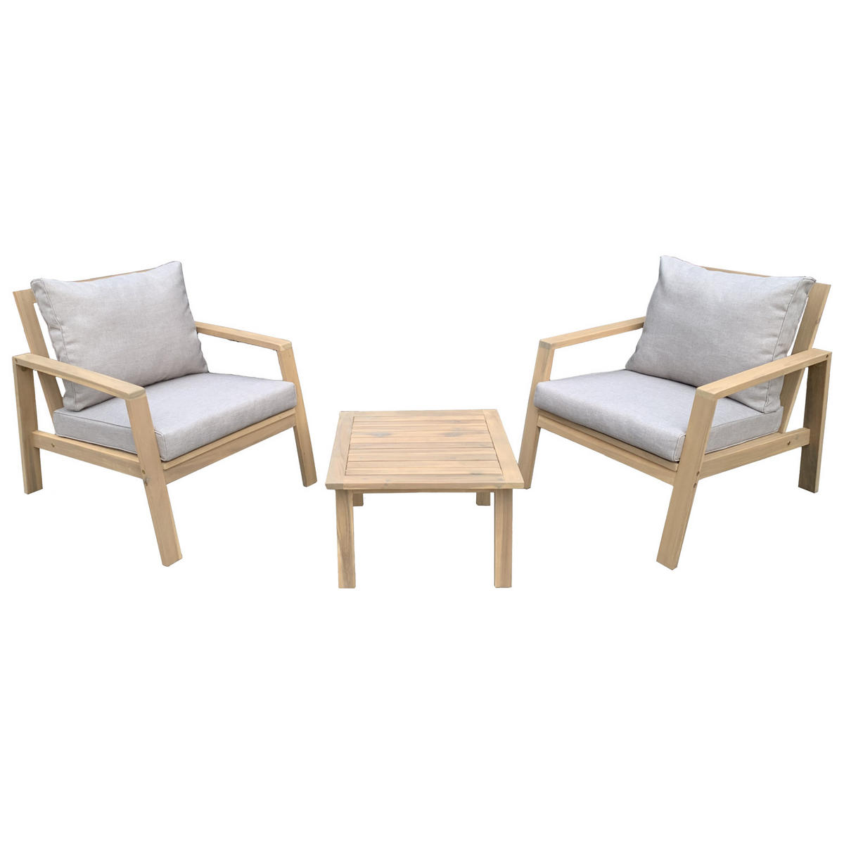 GARTENMÖBEL Gili Sand 2 Plätze - Beige, Holz - Happy Garden