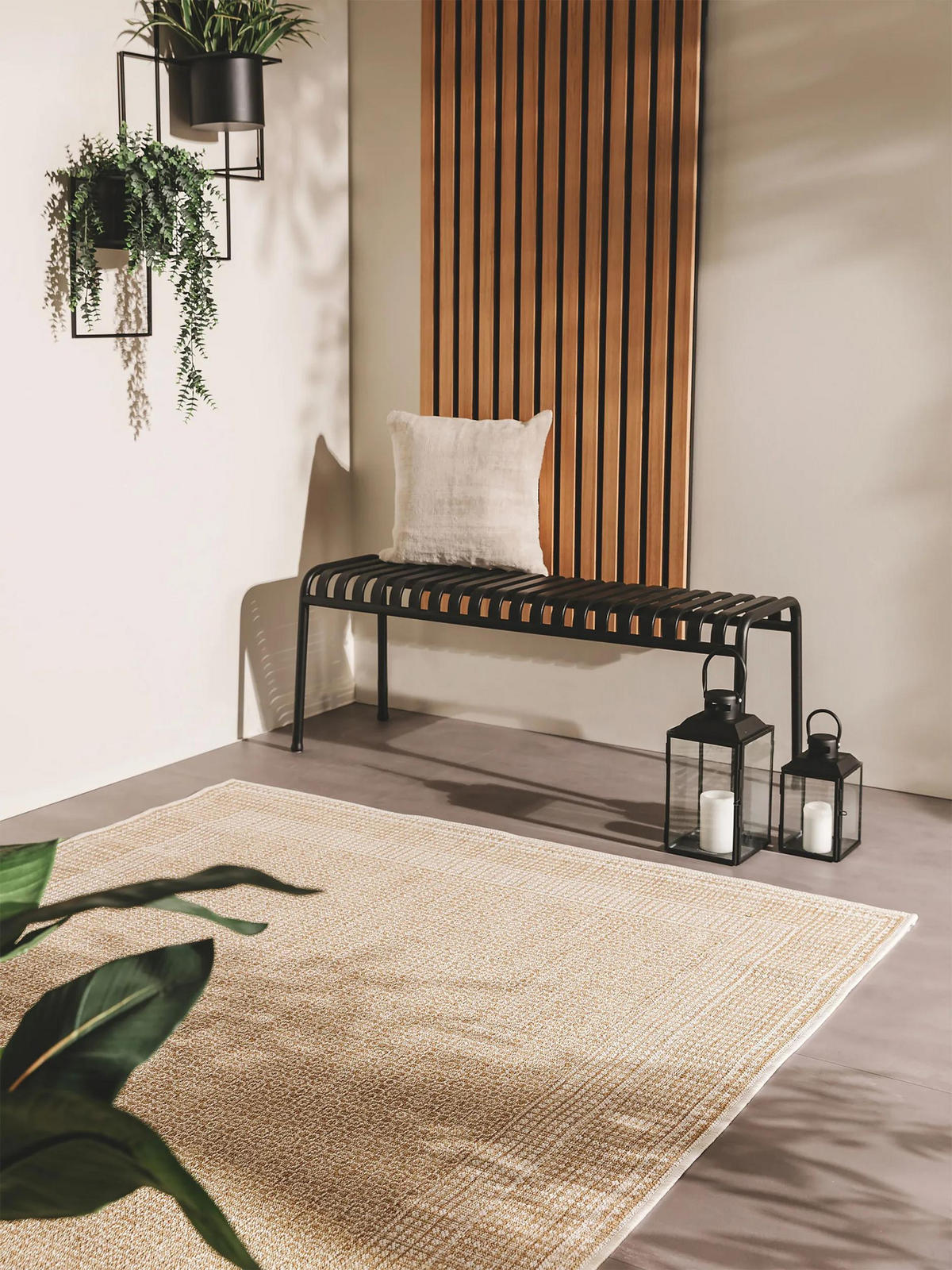 OUTDOORTEPPICH Cleo Cream/Beige 160x230 cm - Creme, Textil (160/230cm) - benuta Nest