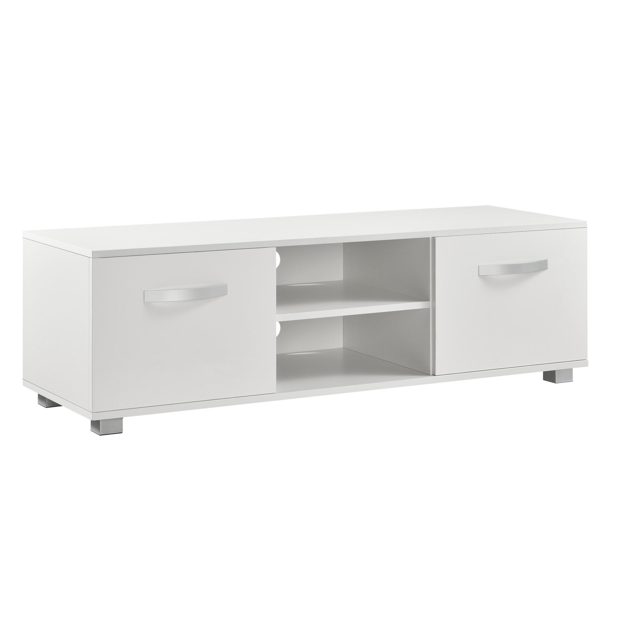 LOWBOARD Laugar - Weiß, Holzwerkstoff (120/38/40cm) - [en.casa]