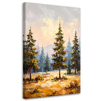 LEINWANDBILD Landschaften 60x90cm - Grün, Textil (60/90cm) - Feeby