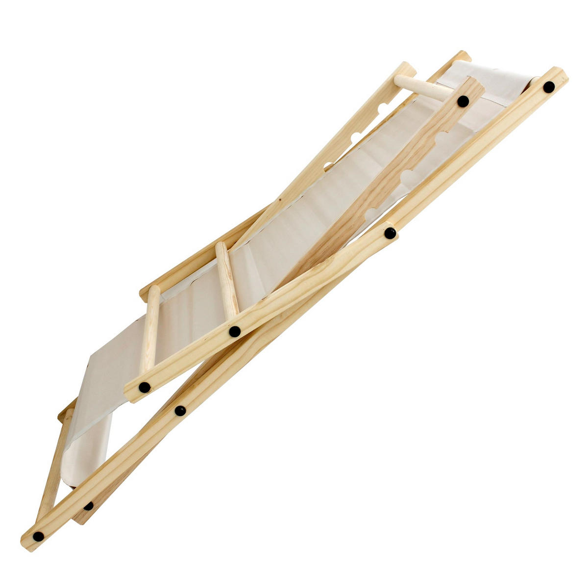 LIEGESTUHL samt Beige 2er Set - Beige, Holz (52/83/117cm) - ECD-Germany