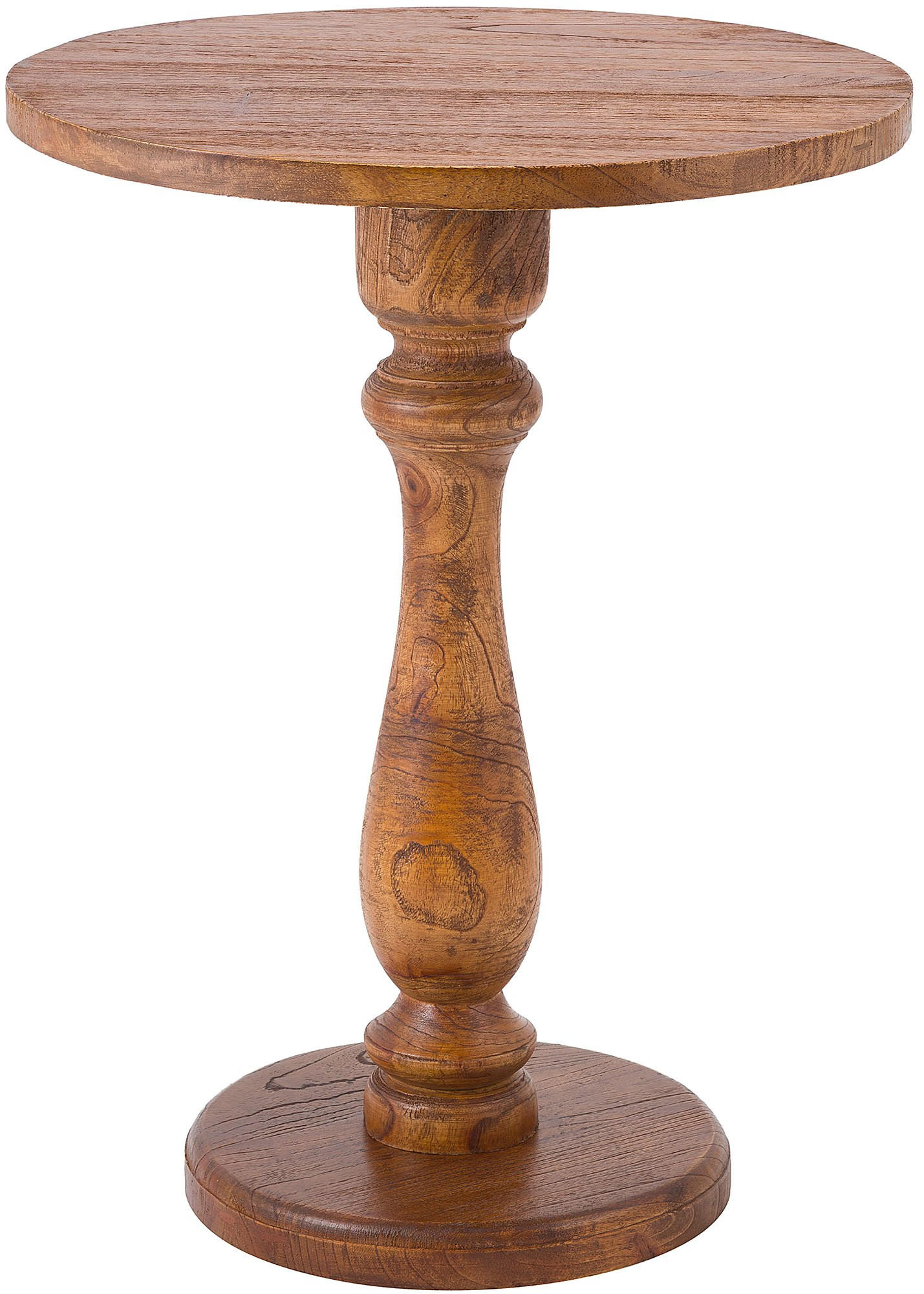 BEISTELLTISCH rund 50 cm Holz Braun - Braun, Holz (50/50/60cm) - CLP