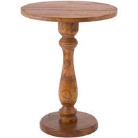 BEISTELLTISCH rund 50 cm Holz Braun - Braun, Holz (50/50/60cm) - CLP