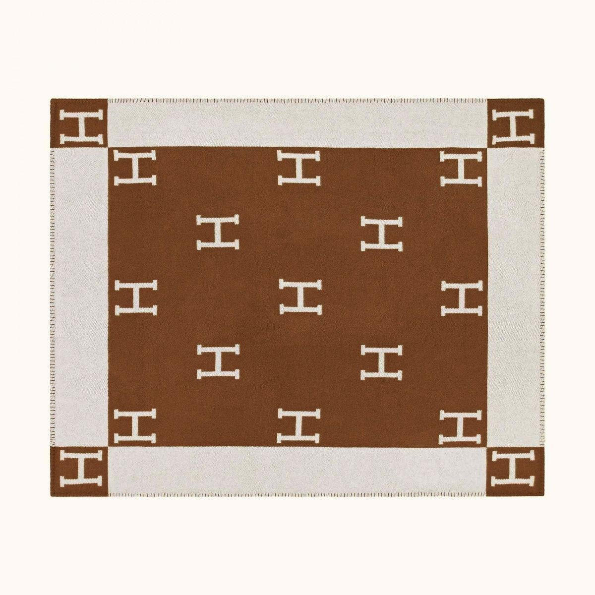 WOHNZIMMERDECKE - 130 x 180 cm - Braun - Braun, Textil (130/180cm)