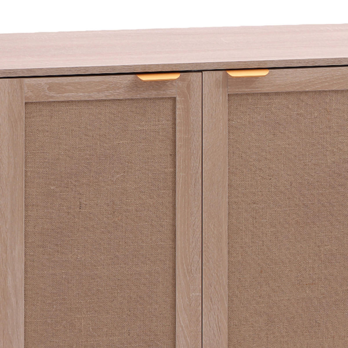 KOMMODE 2 Türen 3 Schubladen Helles Holz 118,5/34,5/80 - Dunkelbraun, Holz (119/80/40cm) - Mobili Rebecca