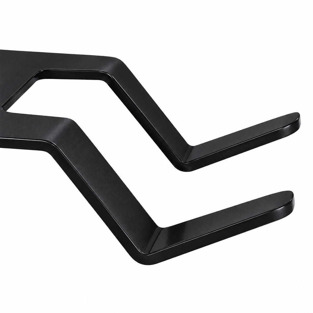 FAHRRADWANDHALTERUNG Schwarz 3-in-1 mit Ablage und Haken - Schwarz, Metall (35/9.5/30.5cm) - Relaxdays