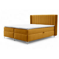 BOXBETT Damien - Gelb, Holzwerkstoff/Textil (120/200cm) - Fun Möbel