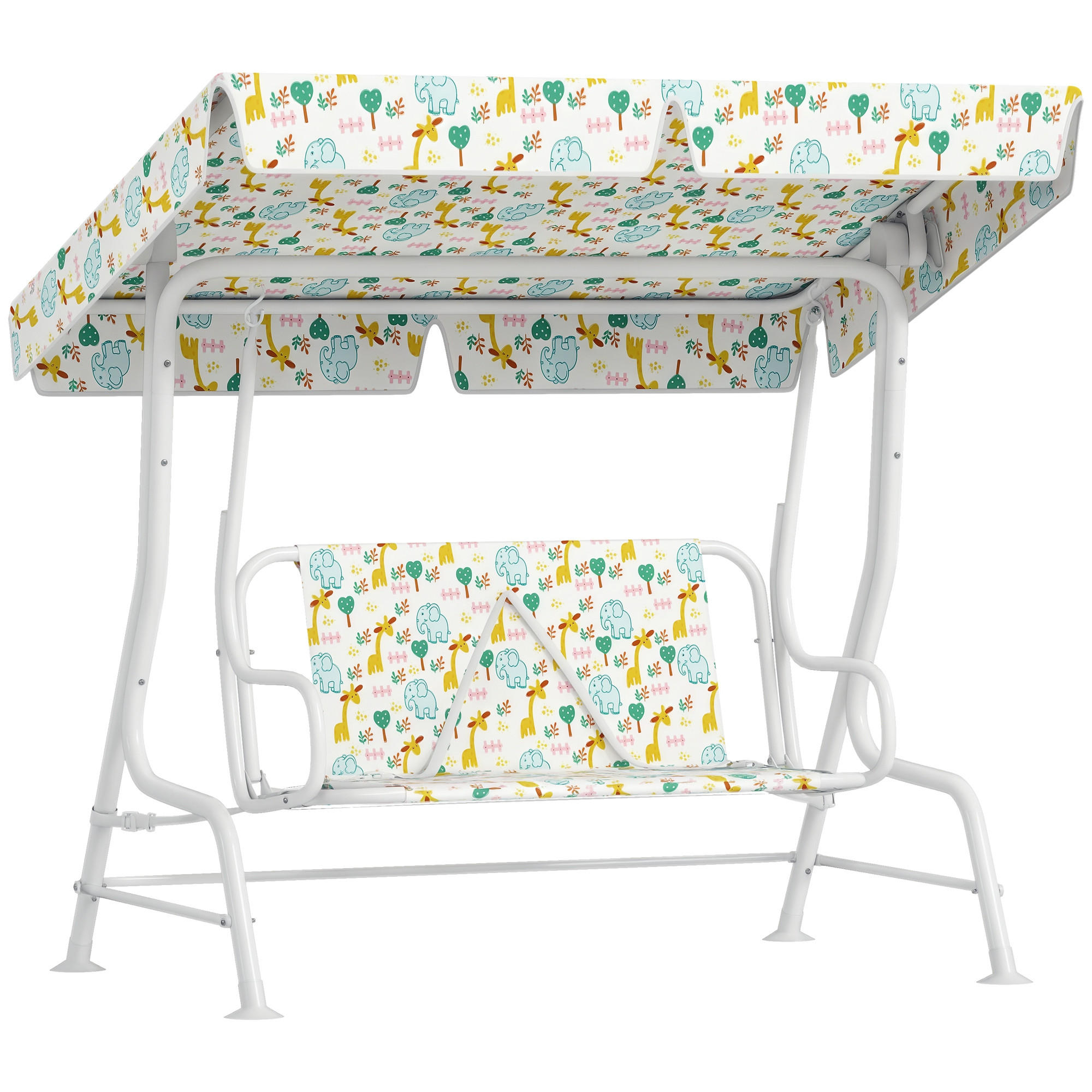 HOLLYWOODSCHAUKE DE-10463 2-Sitzer Stahlrahmen Weiß - Weiß, Metall (75/120/112cm) - ComfortXL