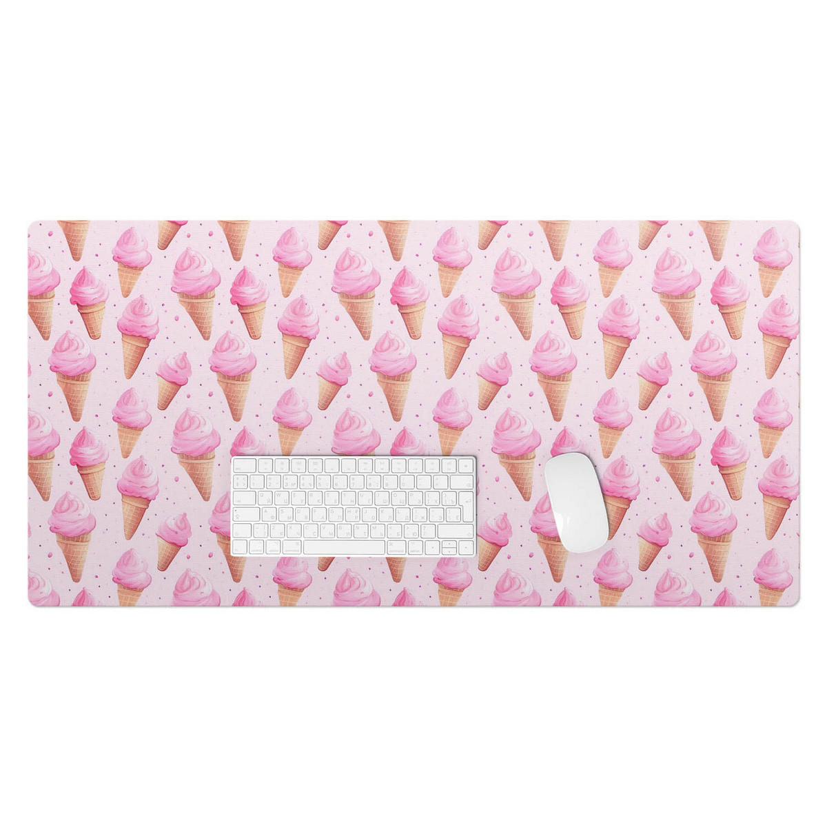 SCHREIBTISCHUNTERLAGE 100x50 cm Rosa - Hellrosa, Kunststoff (100/50/1.6cm) - Wallfluent