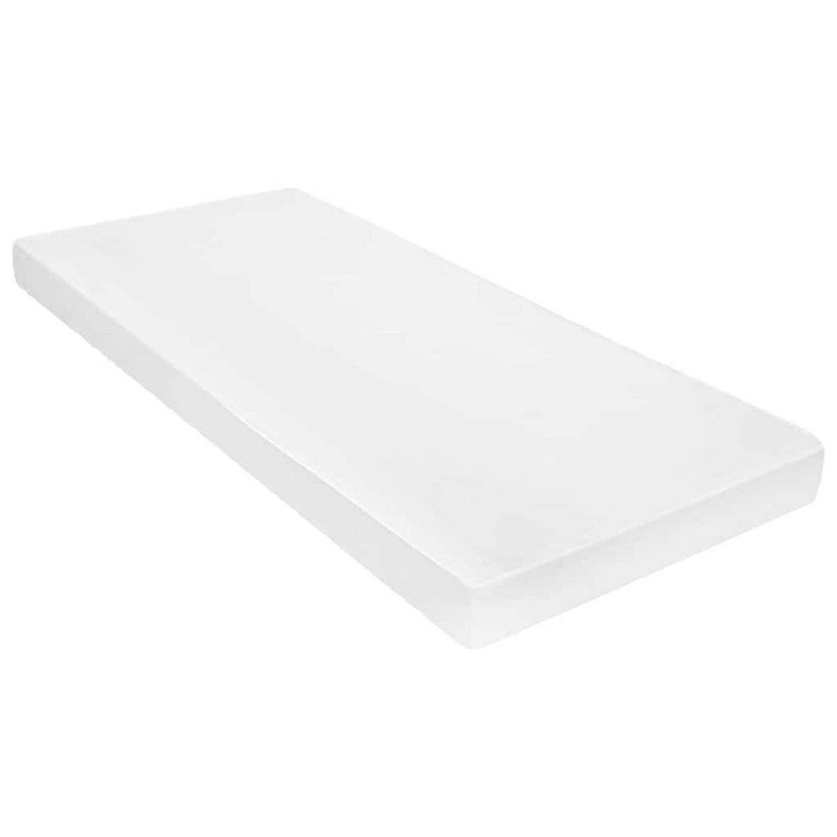 MATRATZE 80 X 200 CM 7 ZONEN PU SCHAUM 10 CM H2 H3 - Weiß, Kunststoff (80/200cm) - vidaXL
