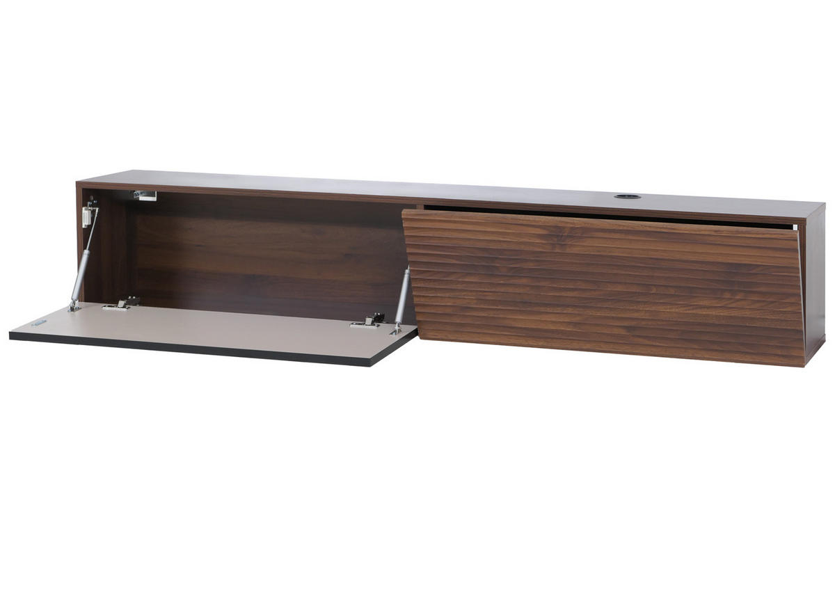 TV-RACK Walnuss Dekor - Walnussfarben, Holz (160/30/30cm) - MCW