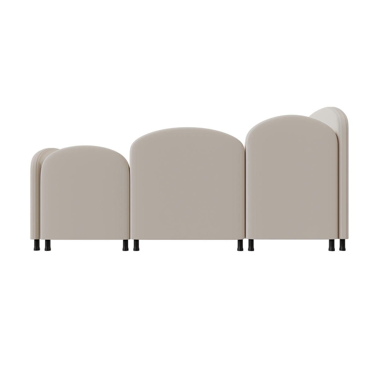 POLSTERBETT 90/200 cm Beige mit Blumenform und Stauraum - Beige, Textil (90/200cm) - OKWISH