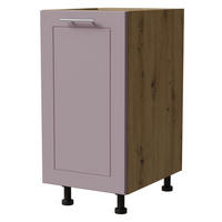 UNTERSCHRANK Bari D1D/40 Eiche Artisan / RAL 4009 pastellviolett 40 / 50 / 82cm - Violett/Eiche Artisan, Holz/Holzwerkstoff (40/82/50cm) - Feldmann-Wohnen