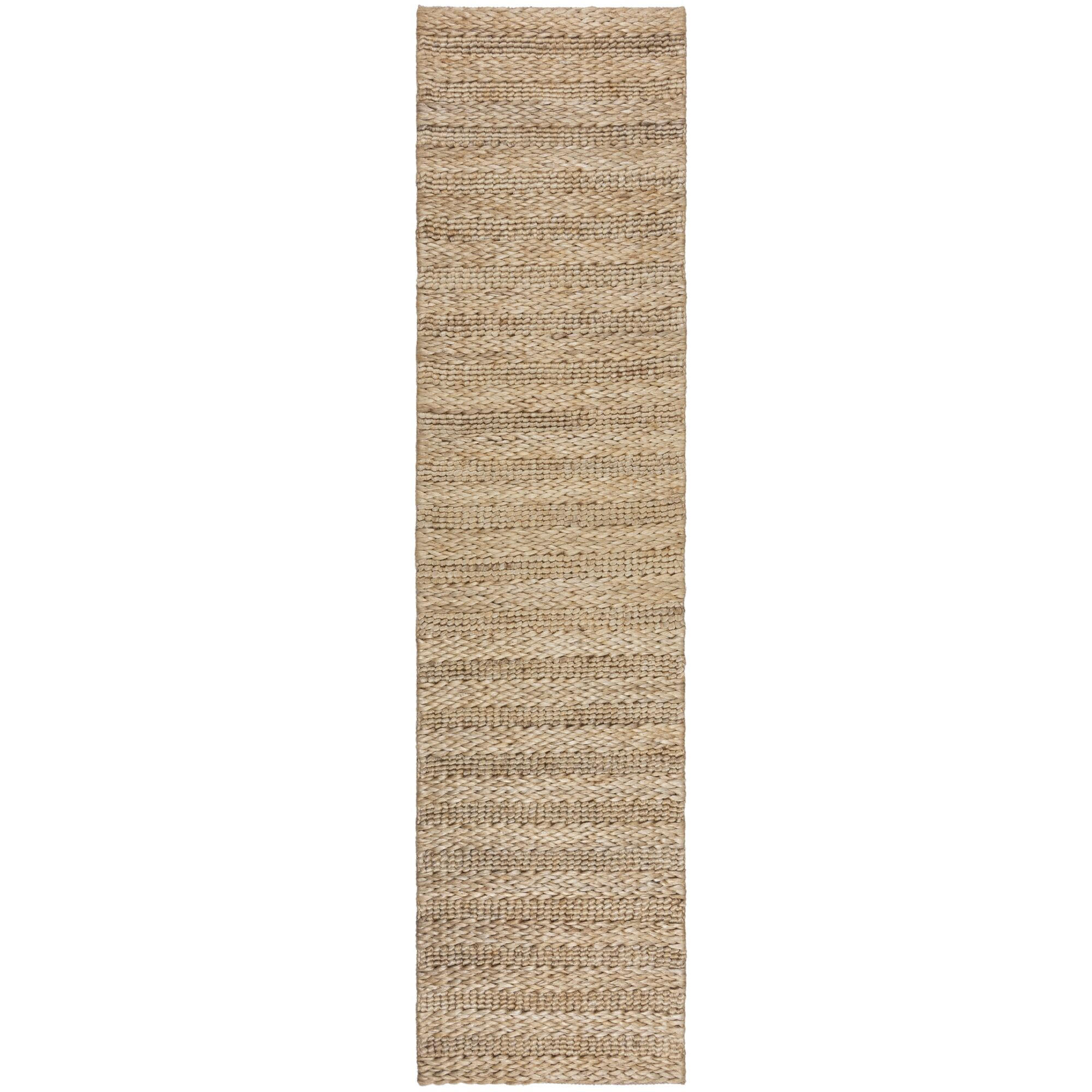 TEPPICH Kurzflor Geflochten Muster, Struktur, Flur Natur Läufer 60x230 - Beige, Textil (60/230cm) - KADIMA DESIGN
