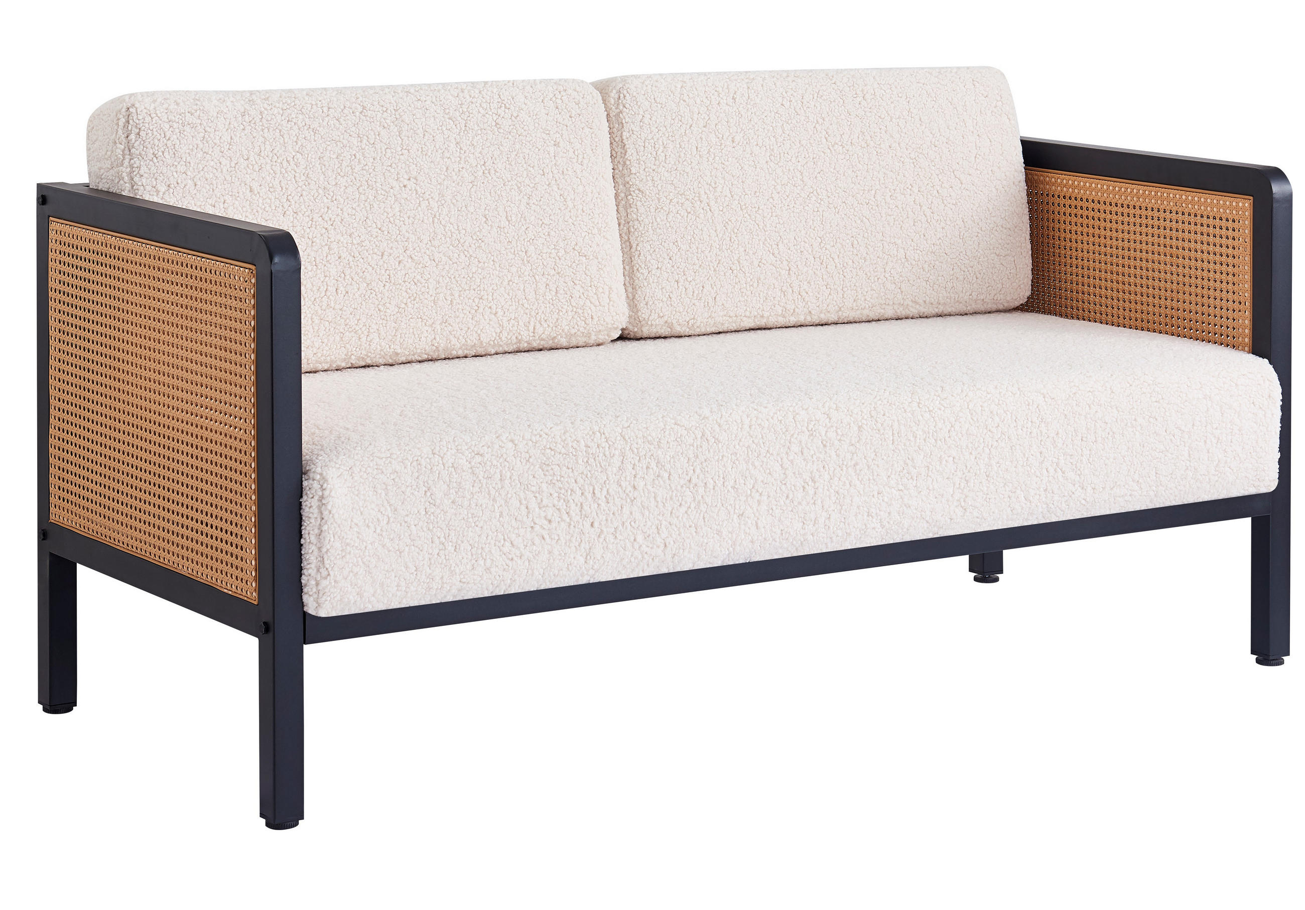 SOFA Wolle Weiß - Weiß, Textil (160/82/68cm) - Nordlys