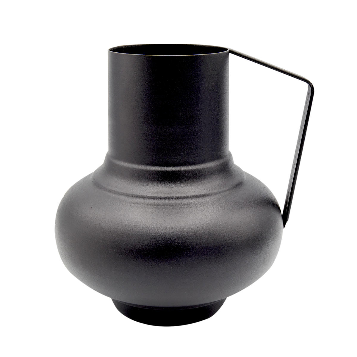 VASE Vaso in Schwarz 16/19 cm - Schwarz, Metall (19cm) - LaLe Living