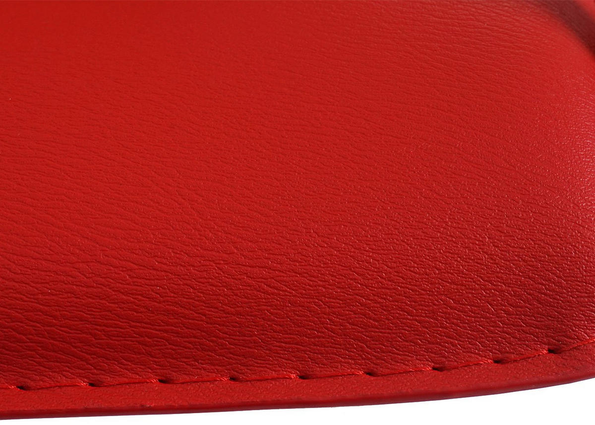 ESSZIMMERSTUHL 2er-Set Sammy 93x56x56cm Sitzhöhe 47cm Stahl Rot Freischwinger - Rot, Textil (56/93/56cm) - CHEFGASTRO