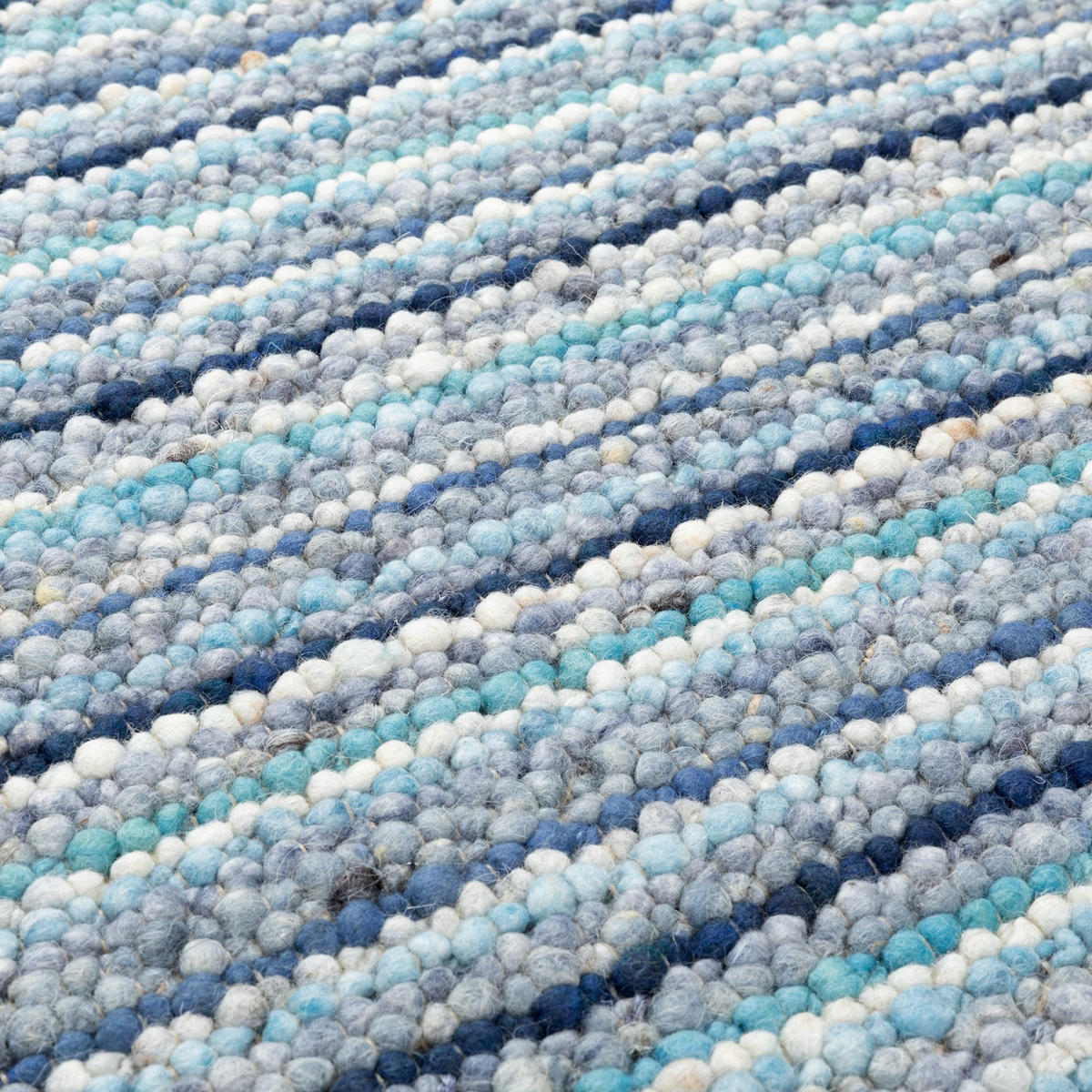 FLACHGEWEBETEPPICH 170/230 cm Schwansee - Blau, Naturmaterialien (170/230cm)