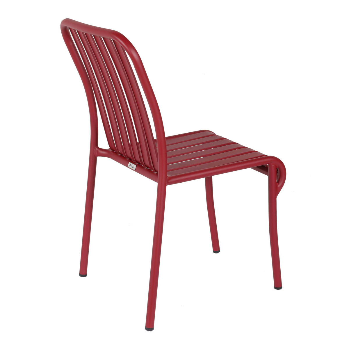 GARTENSTUHL, Rot - Rot, Metall (61/85/46cm) - Oviala