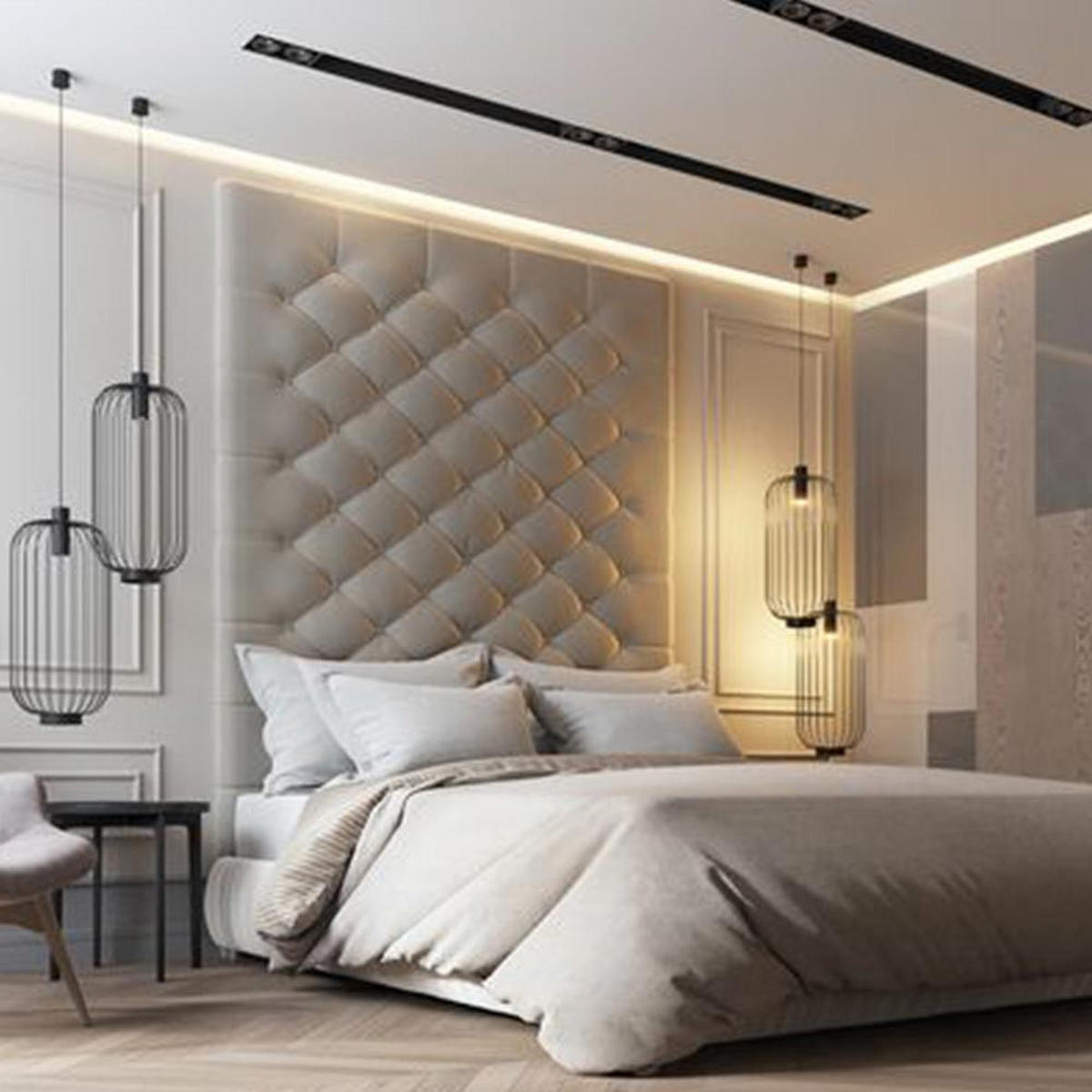 HÄNGELEUCHTE Rooms M Weiß - Weiß, Metall (30/30/57cm) - s.luce