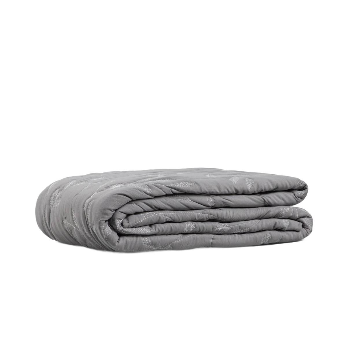 TAGESDECKE Limena grau 200/220 cm - Grau, Textil (200/220cm) - Homla