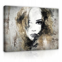 LEINWAND BILDER Frau Abstrakt 60x40 - Multicolor, Holzwerkstoff (60/40cm) - Wallarena