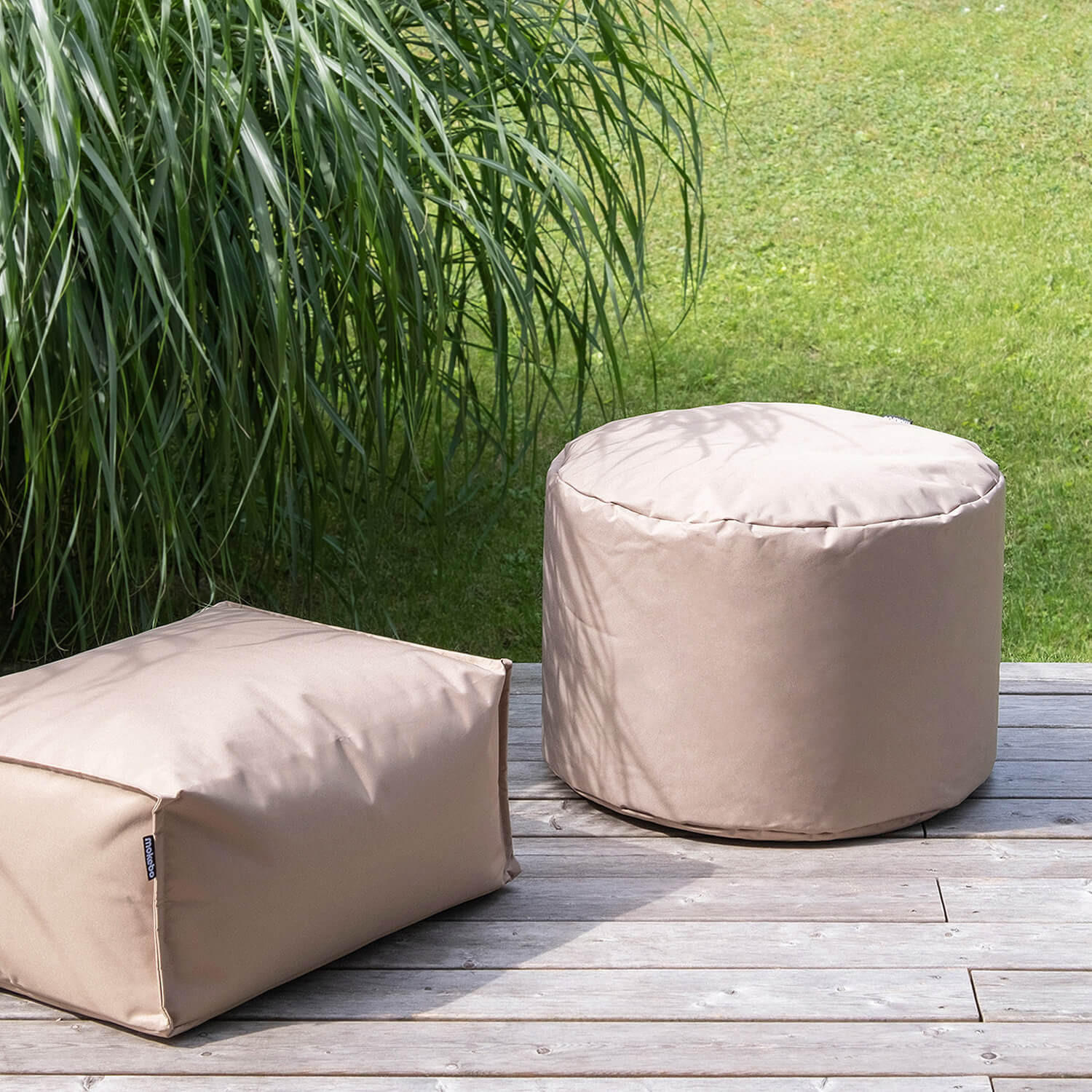 POUF mit Schutzhülle Der Ruhepouf - Anthrazit, Textil (60/40/60cm) - Mokebo