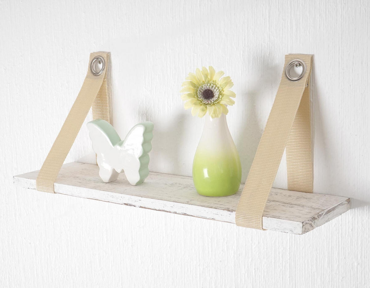 WANDREGAL VIRE Weiß - Weiß, Holz (49/20/13cm) - MCW