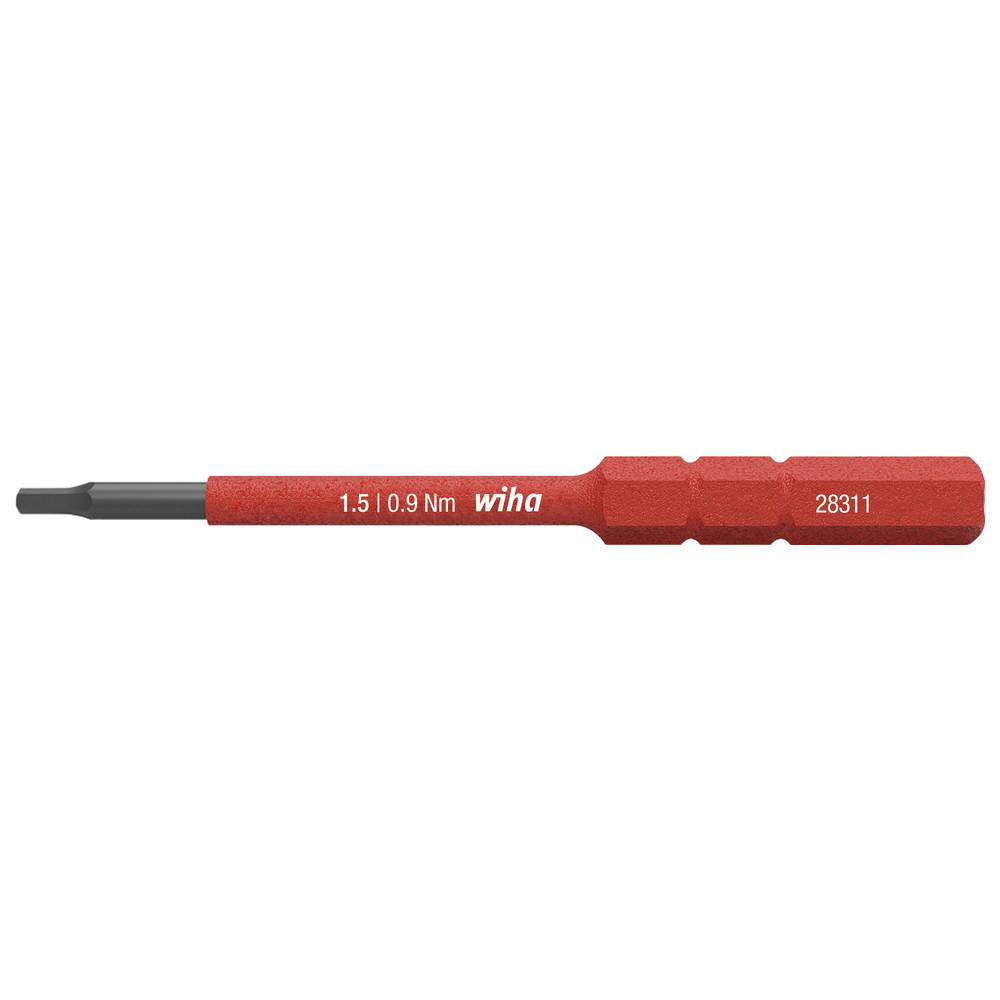 BIT slimBIT electric 2831, Innensechskant, 2,5 x 75 mm - Multicolor, Kunststoff (75/5/5cm) - Wiha