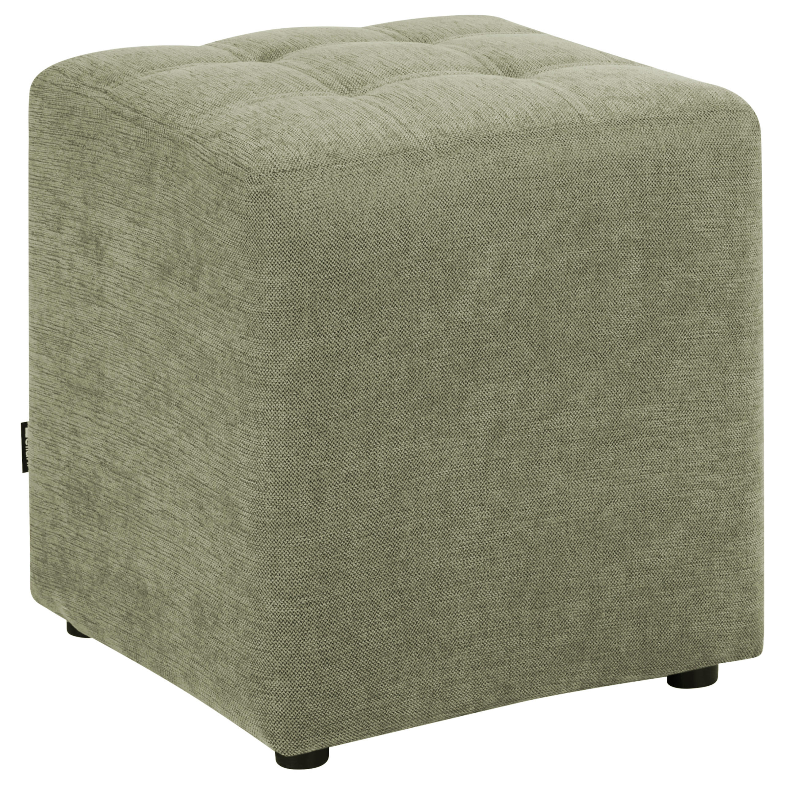 POUF textil verde Kansas - verde, material textil (38/39/38cm) - Beliani
