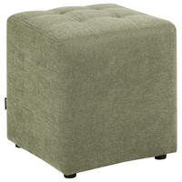 POUF textil verde Kansas - verde, material textil (38/39/38cm) - Beliani