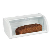 BROTKASTEN - Weiß, Kunststoff/Metall (45/17.5/25cm) - Relaxdays