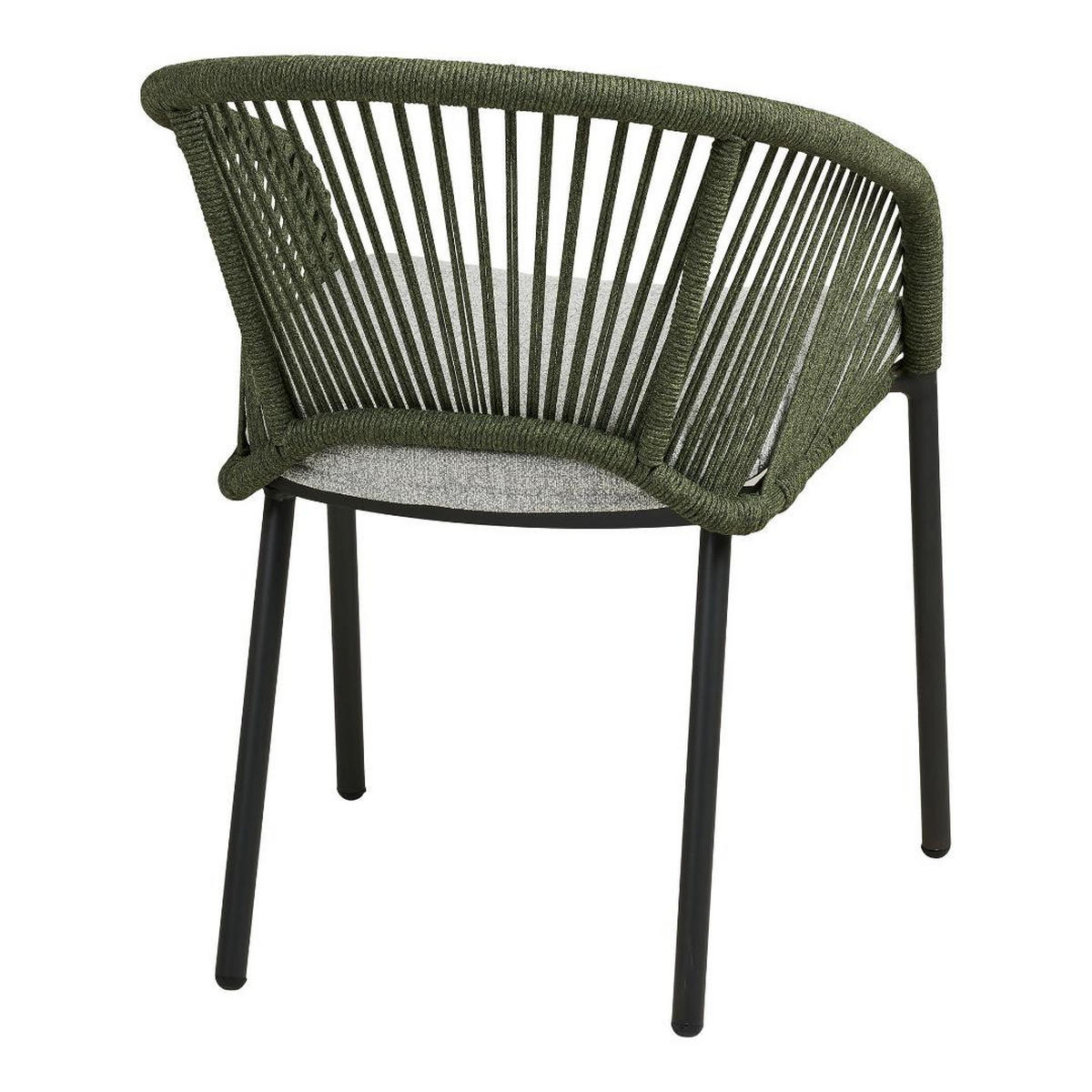 GARTENSTUHL, Noomi, Stühle Grün, Metall / Polyester, 64 x 58 x 77 cm - Grün, Metall (64/77/58cm) - ebuy24