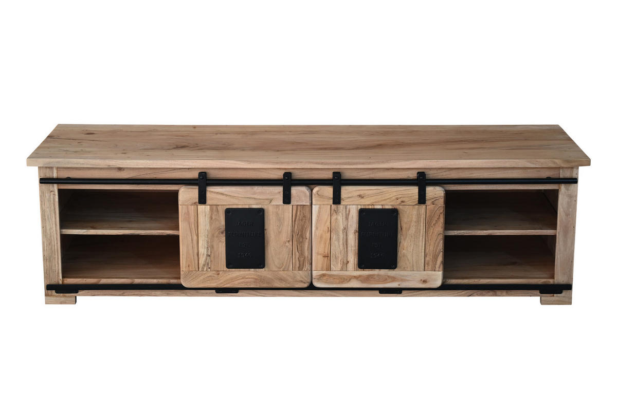 LOWBOARD LIBRO - Beige/Naturfarben, Holz (180/55/50cm) - SAM