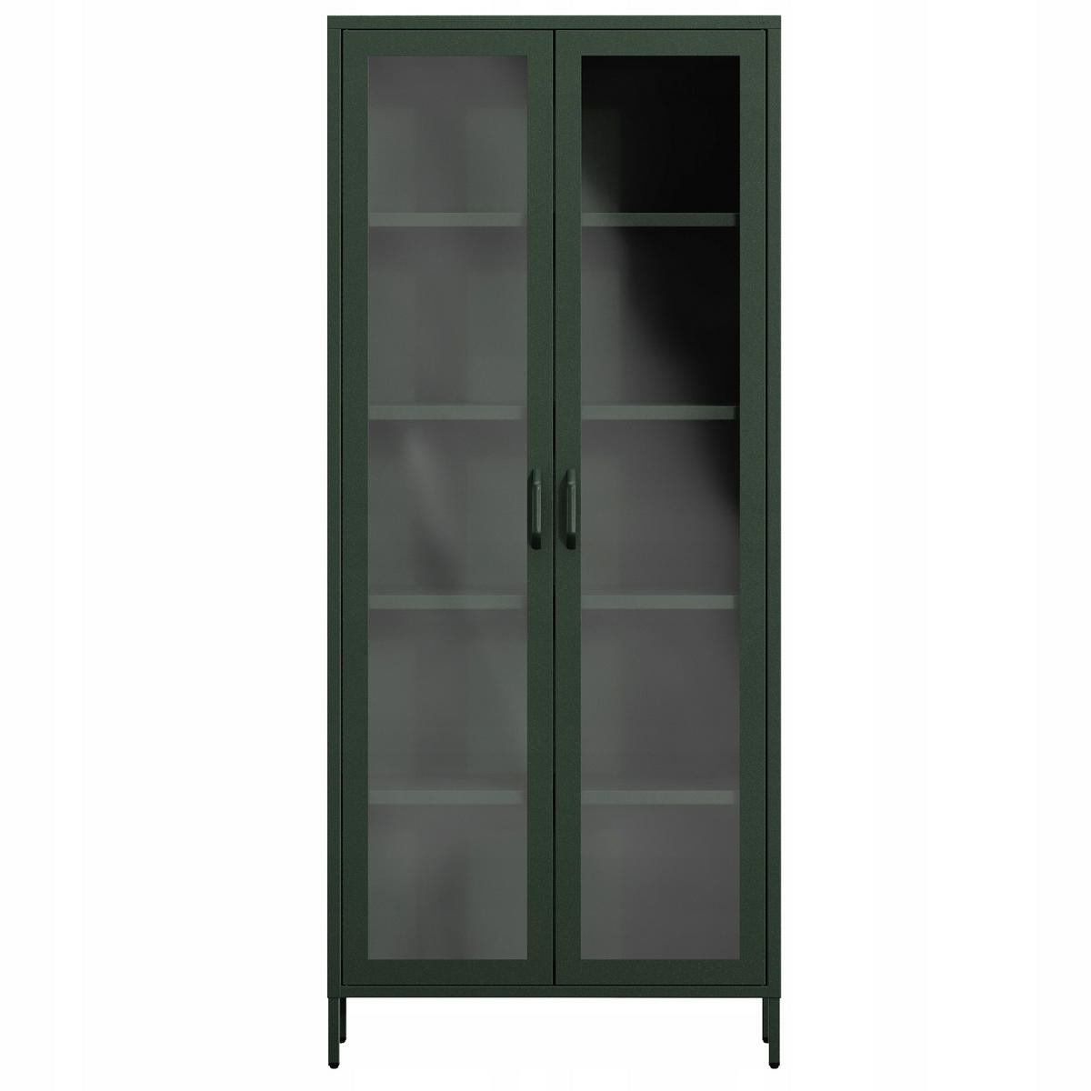 WOHNZIMMER Vitrine ANGELO Modern - Grün, Metall (80/185/45cm) - Jan Nowak