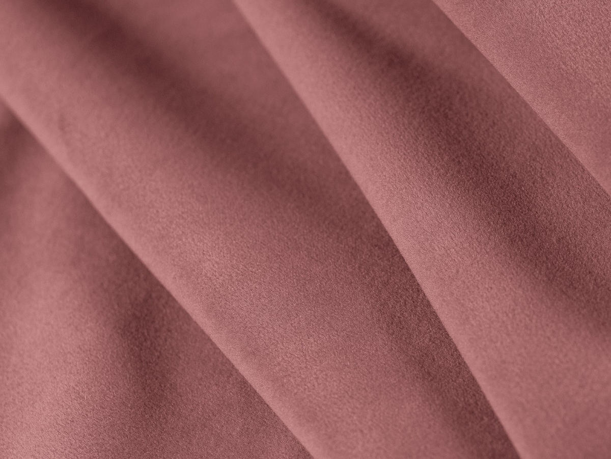 PANORAMASOFA links Lisa aus Samt lachs 7 Sitzplätze - Dunkelrosa, Textil (234/77/387cm) - Micadoni