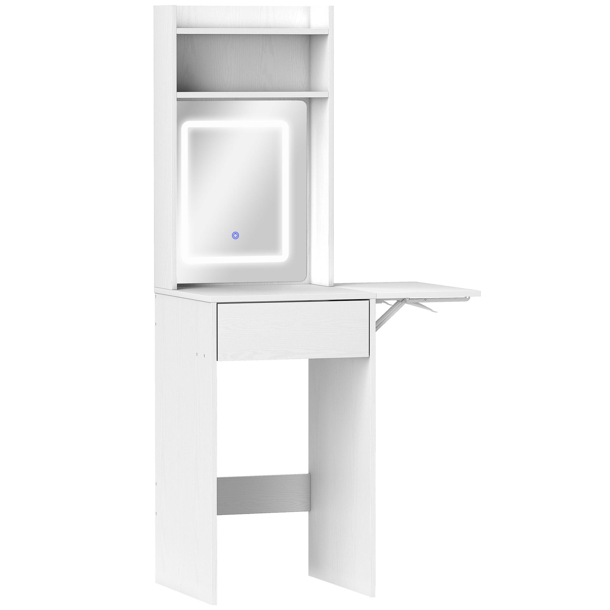 Homcom Schminktisch Weiß 45x152x45 cm