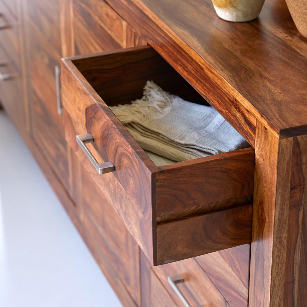 SIDEBOARD Mezzo Braun aus Palisander - Braun, Holz (204/88/45cm) - Tikamoon