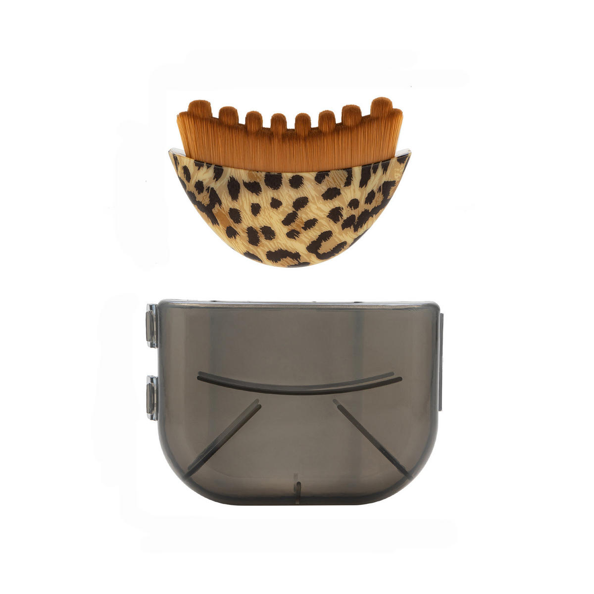 GESICHTSBÜRSTE für Lymphdrainage und Konturpflege,2 Stück - Gelb, Textil (6/2/7cm) - Kaket