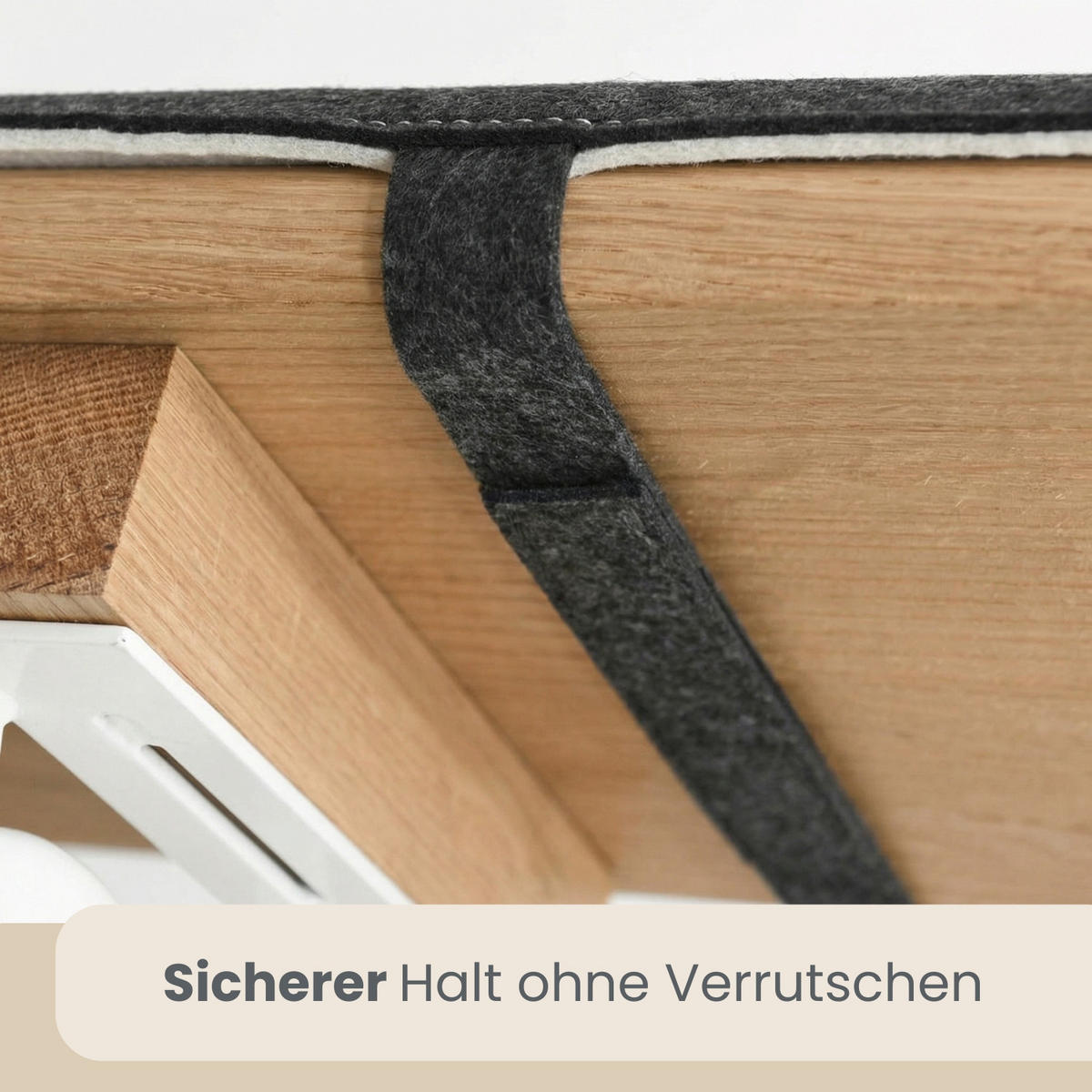 BIERBANKAUFLAGE Filz, 2er Set, Anthrazit, 220/25/0,8 cm - Schwarz, Kunststoff (25/1/220cm) - Dunedesign