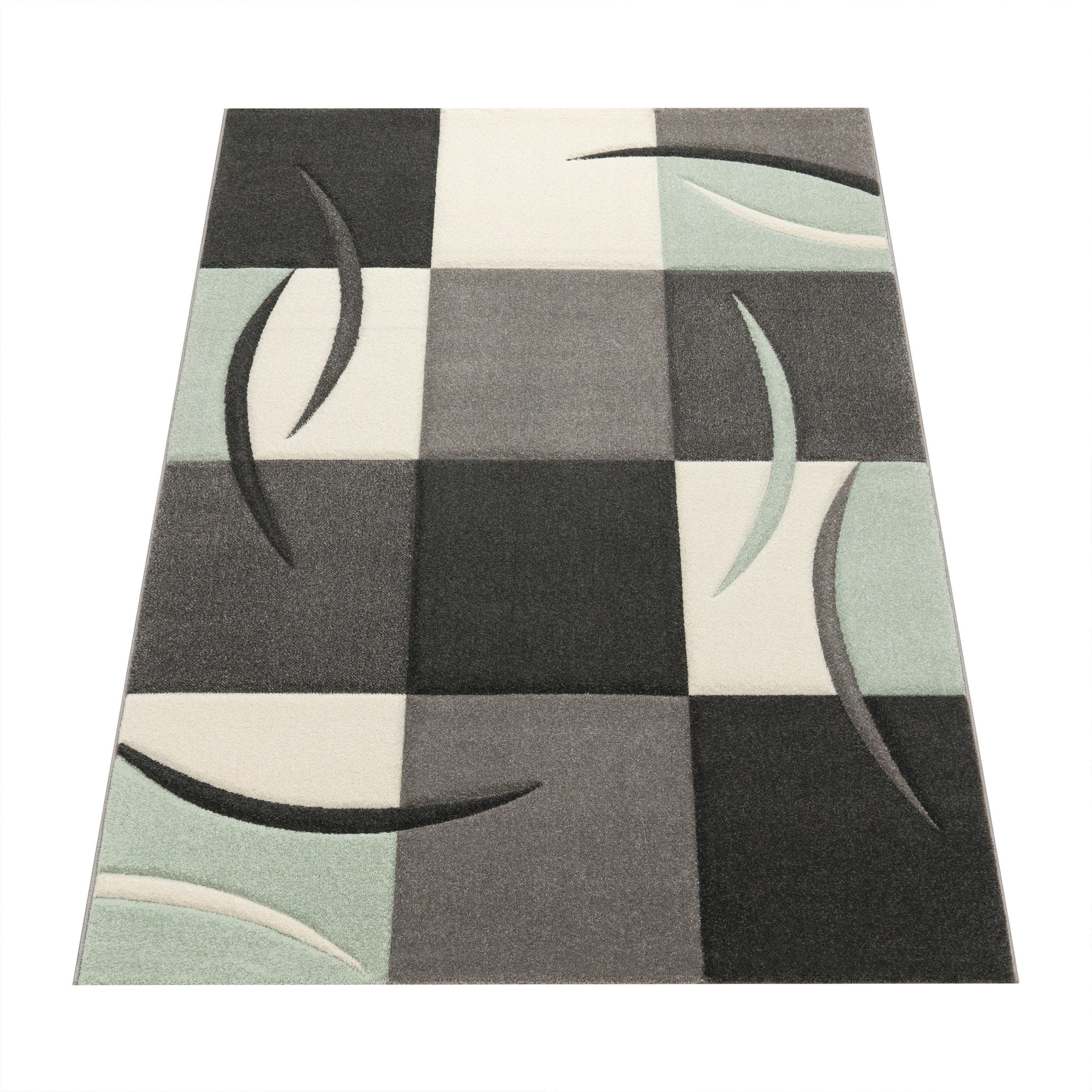 KURZFLORTEPPICH 80/150 cm Lara 235 - Grün, Textil (80/150cm) - Paco Home