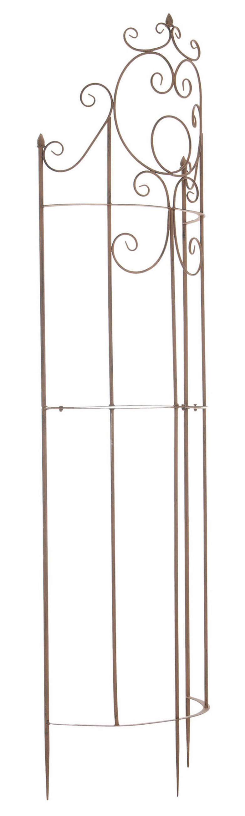 RANKGITTER Lavan antik braun - Braun, Metall (52.5/200/23cm) - TPFLiving