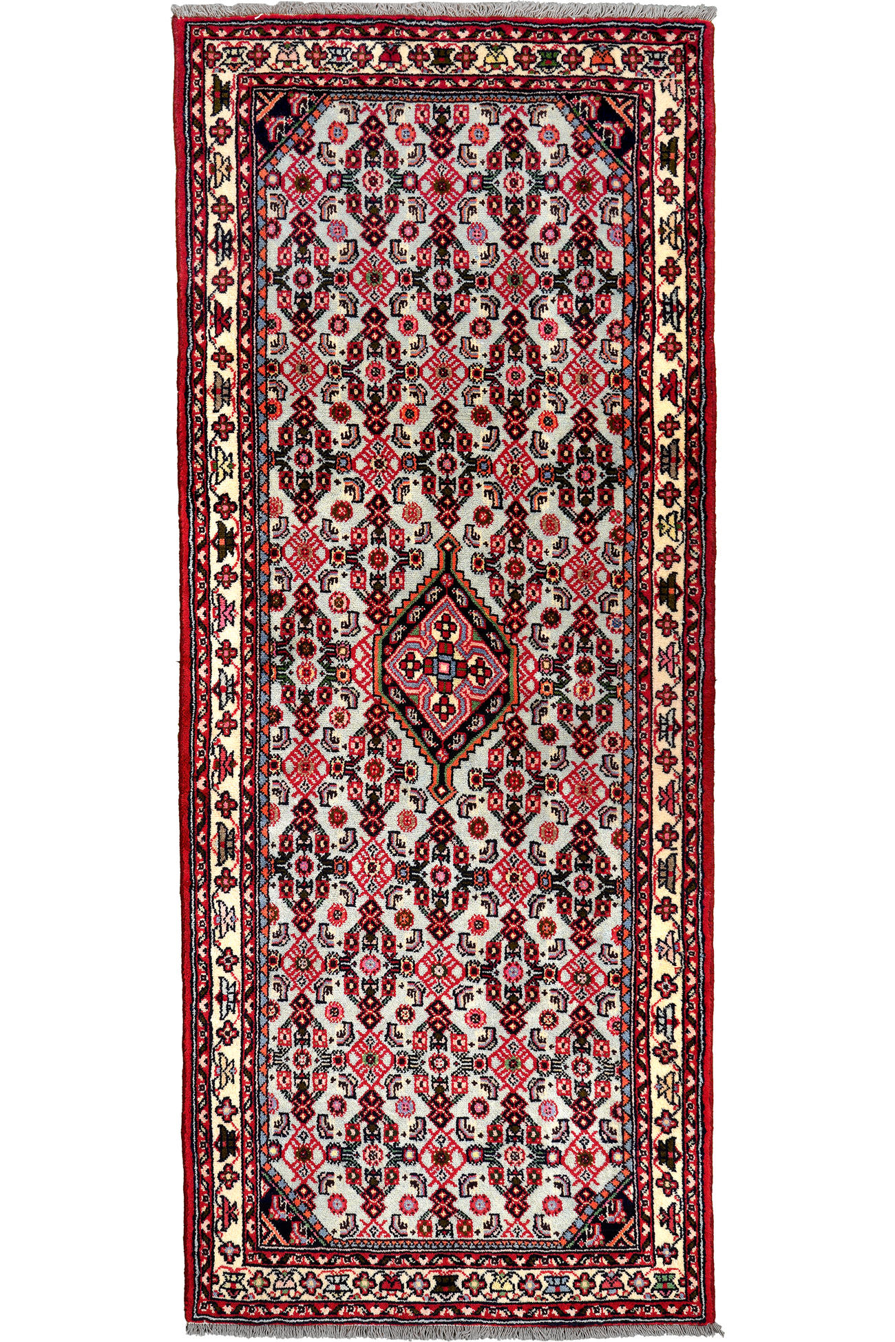TEPPICH Assadabad Blau 201/81 cm Schurwolle - Blau, Textil (81/201cm) - Looma